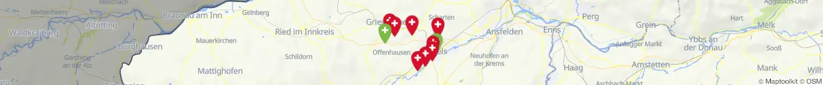 Kartenansicht für Apotheken-Notdienste in der Nähe von Schlüßlberg (Grieskirchen, Oberösterreich)